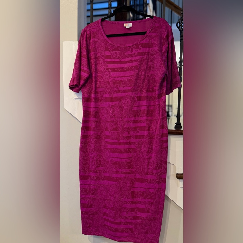 LuLaRoe Pink Floral Dress